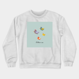 Cute happy birds Crewneck Sweatshirt